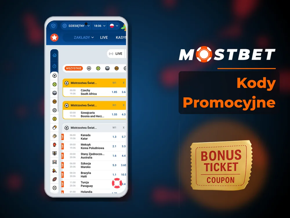 Mostbet - Kody Promocyjne