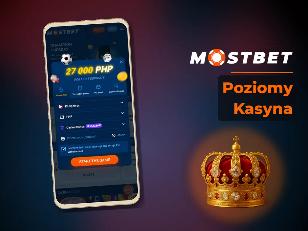 Mostbet - Poziomy Kasyna