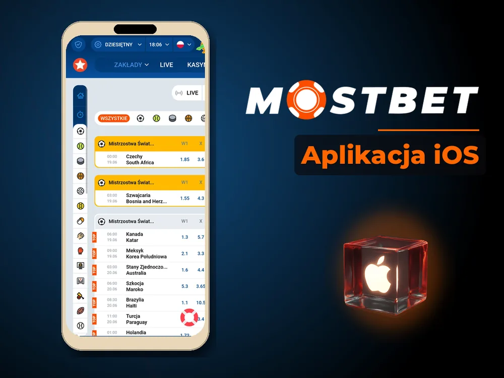 Mostbet - Aplikacja iOS