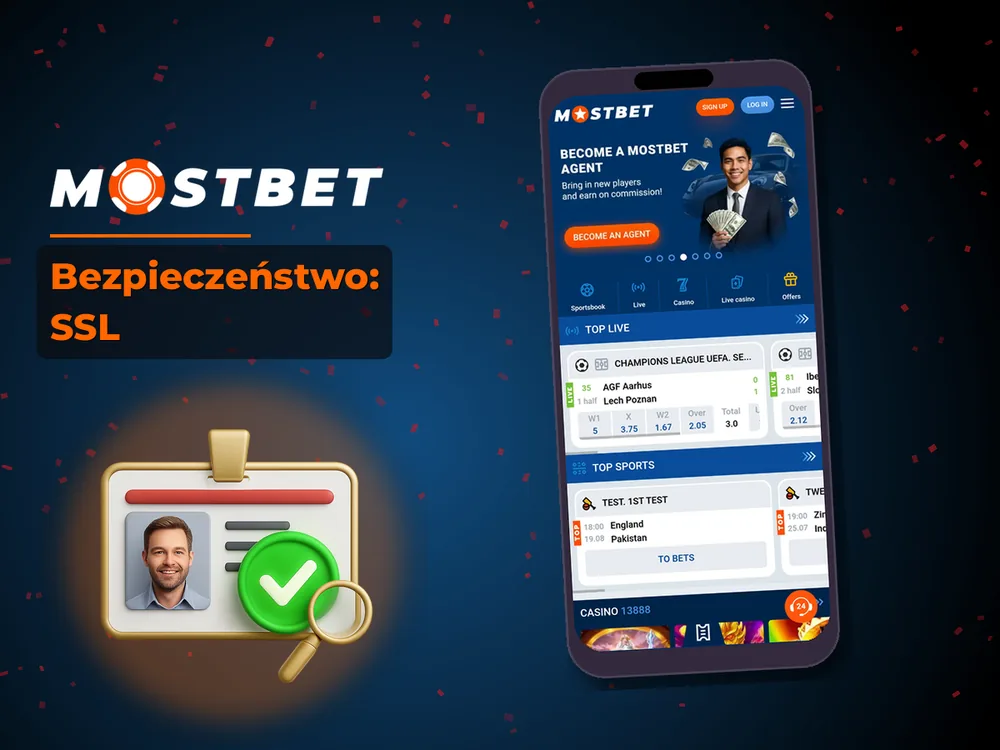Mostbet - Bezpieczeństwo: SSL