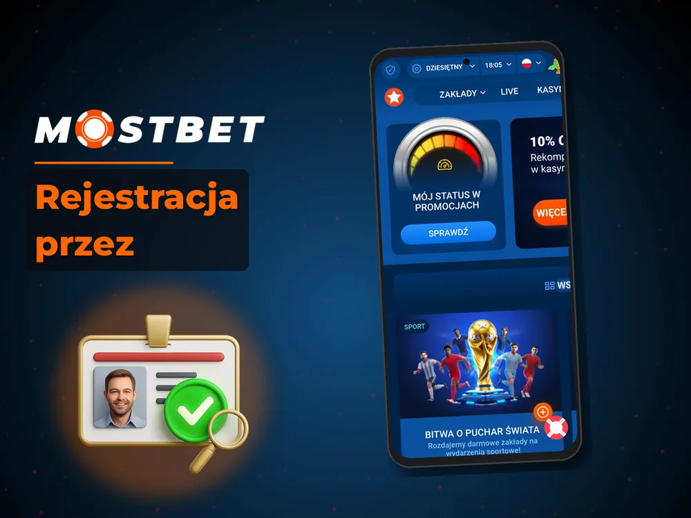 Mostbet - Rejestracja przez