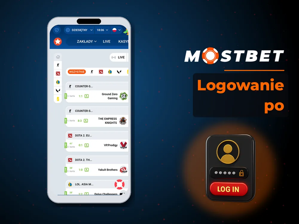 Mostbet - Logowanie po
